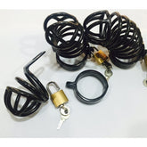 Nugatory Cock Cage Black Metal Male Chastity
